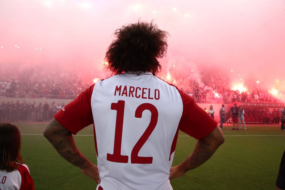 Pur și simplu spectaculos! Marcelo, prezentare de star la Olympiacos. Fanii au luat cu asalt stadionul și i-au pregătit un show pirotehnic_20