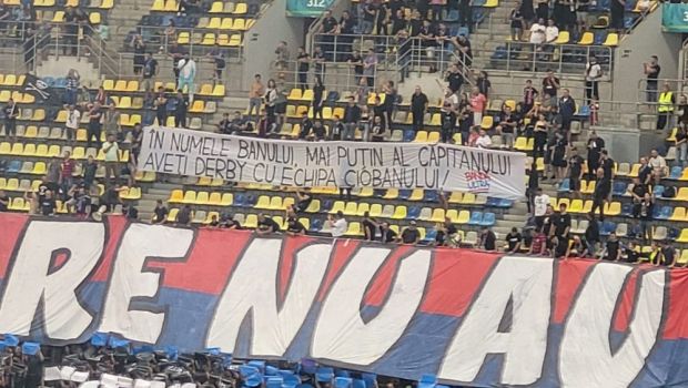 
	Dinamo - CSA Steaua | Ce bannere au afișat cele două galerii înaintea startului partidei din Liga 2
