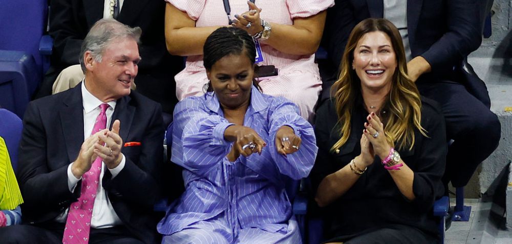 A lăsat-o cu gura căscată pe Michelle Obama! Reacție savuroasă a fostei prime doamne a Americii la US Open_2
