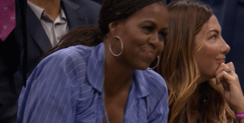A lăsat-o cu gura căscată pe Michelle Obama! Reacție savuroasă a fostei prime doamne a Americii la US Open_28