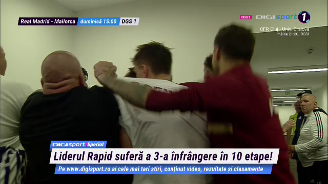 Incidente reprobabile după meciul FCU Craiova - Rapid! Scandal la vestiare. Săpunaru și-a împărțit pumni cu un fan al oltenilor_2
