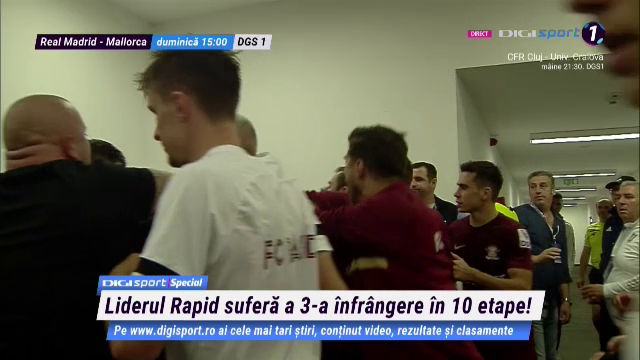 Incidente reprobabile după meciul FCU Craiova - Rapid! Scandal la vestiare. Săpunaru și-a împărțit pumni cu un fan al oltenilor_3