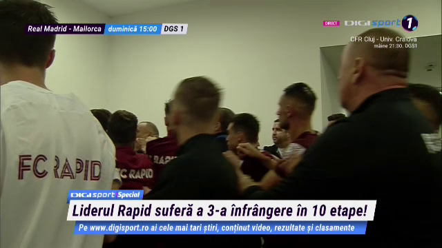 Incidente reprobabile după meciul FCU Craiova - Rapid! Scandal la vestiare. Săpunaru și-a împărțit pumni cu un fan al oltenilor_6