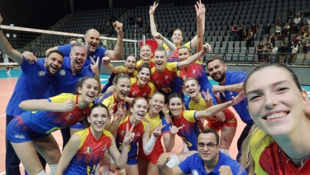 Naționala feminină de volei a câștigat grupa și s-a calificat la Campionatul European!