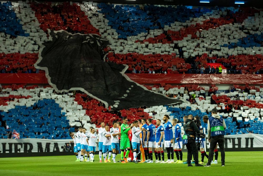 Omagiu pentru Regina Elisabeta a II-a în UEFA Champions League! Momentul emoționant de la Rangers - Napoli _5