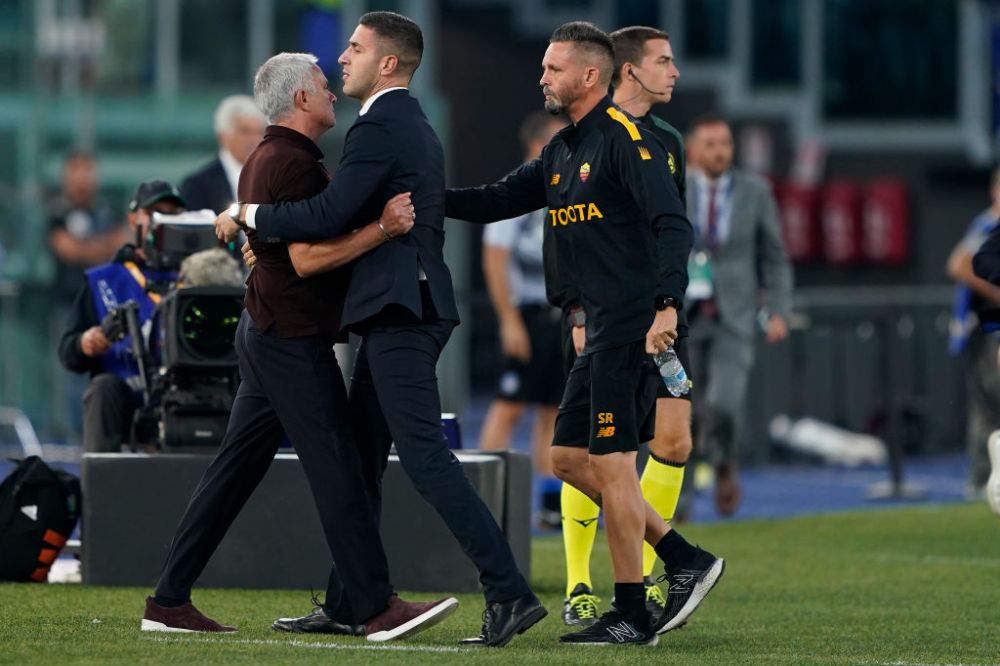 Jose Mourinho ratează derby-ul cu Inter Milano. Portughezul, eliminat după ce a intrat pe teren și s-a luat la ceartă cu un arbitru _3