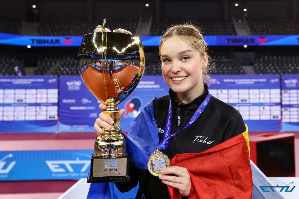Două medalii de aur și una de bronz pentru România la Europeanul U21 de tenis de masă din Cluj-Napoca_7