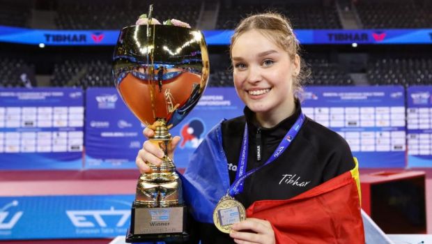 
	Două medalii de aur și una de bronz pentru România la Europeanul U21 de tenis de masă din Cluj-Napoca
