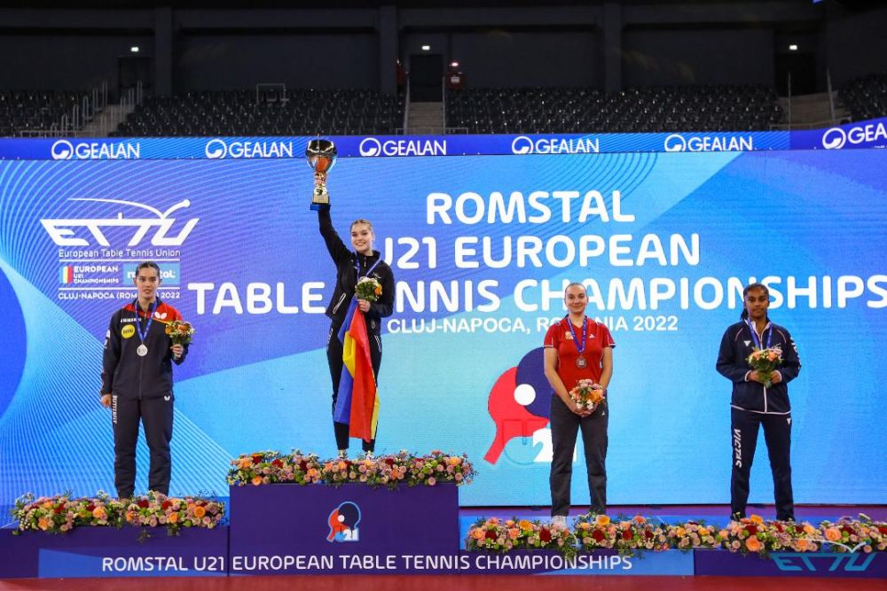 Două medalii de aur și una de bronz pentru România la Europeanul U21 de tenis de masă din Cluj-Napoca_8