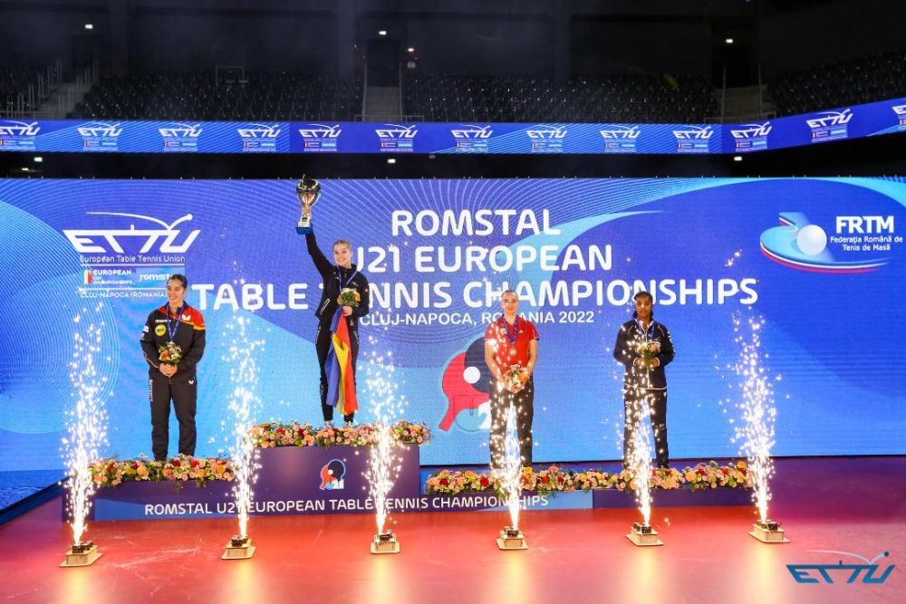 Două medalii de aur și una de bronz pentru România la Europeanul U21 de tenis de masă din Cluj-Napoca_9