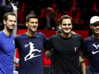 
	Ocazie istorică: Federer, Nadal, Djokovic și Murray au umplut Arena O2 din Londra la un simplu antrenament, înaintea Cupei Laver
