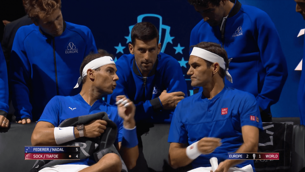 Captură istorică! Novak Djokovic a fost antrenorul echipei Federer - Nadal: ce sfaturi le-a dat tenismenul sârb_1