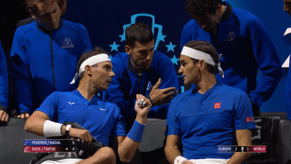Captură istorică! Novak Djokovic a fost antrenorul echipei Federer - Nadal: ce sfaturi le-a dat tenismenul sârb_2