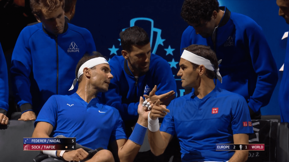 Captură istorică! Novak Djokovic a fost antrenorul echipei Federer - Nadal: ce sfaturi le-a dat tenismenul sârb_3