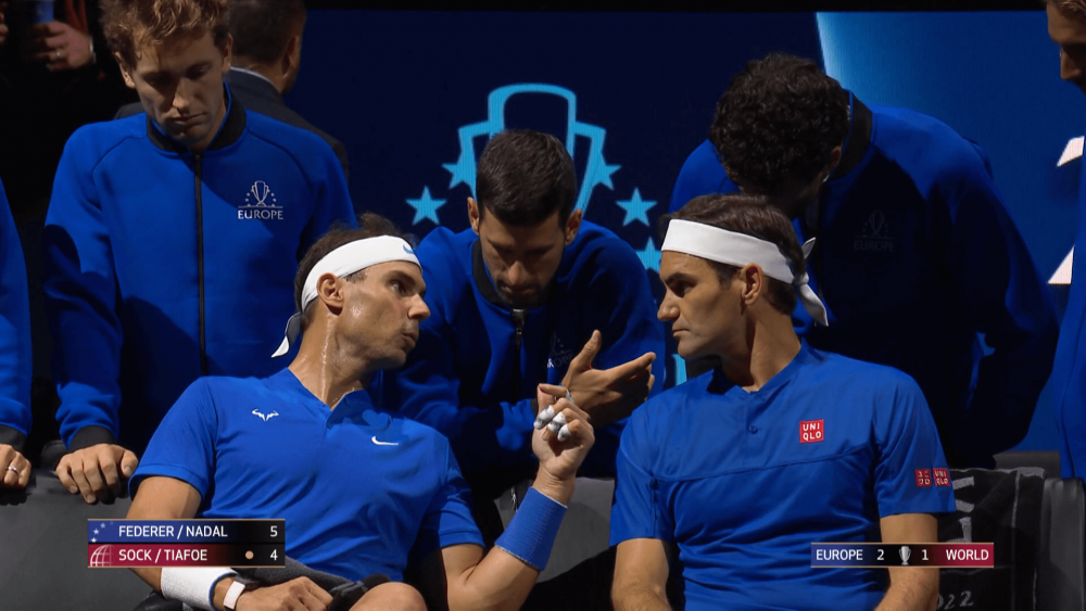 Captură istorică! Novak Djokovic a fost antrenorul echipei Federer - Nadal: ce sfaturi le-a dat tenismenul sârb_4
