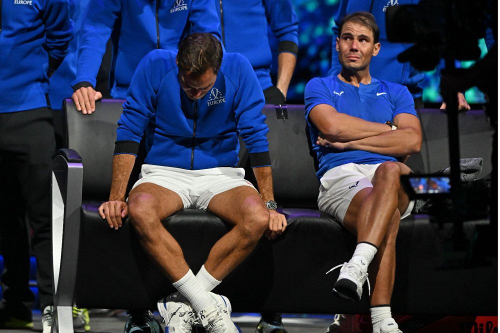 Imaginile care au frânt inimile tuturor! Federer și Nadal au plâns ca doi copii, după încheierea ultimului meci jucat împreună_2