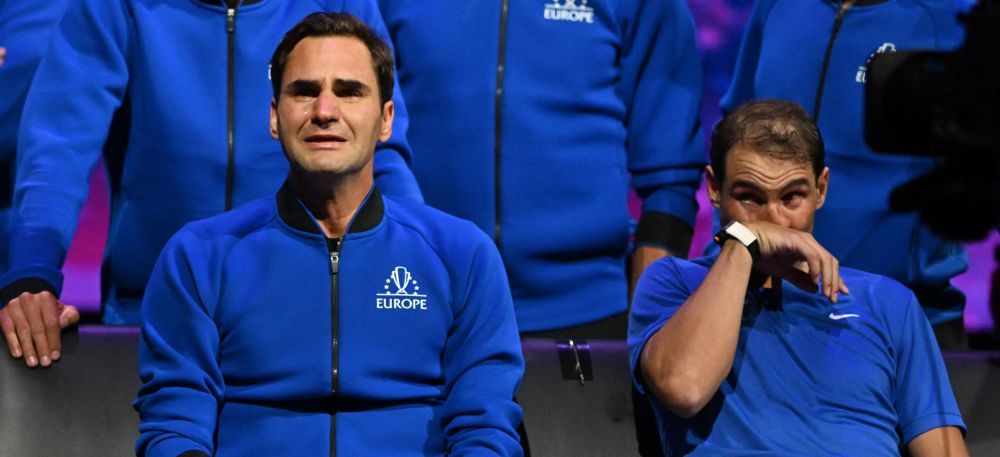 Imaginile care au frânt inimile tuturor! Federer și Nadal au plâns ca doi copii, după încheierea ultimului meci jucat împreună_1