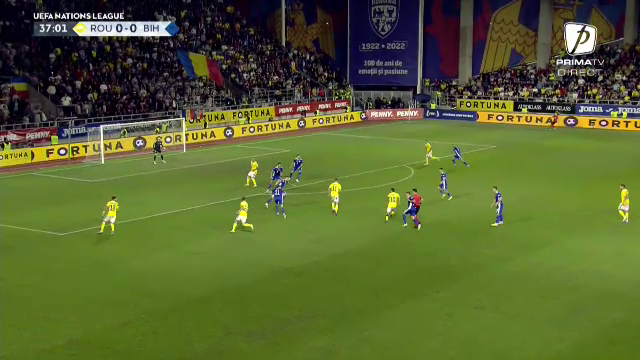 Giuleștiul a erupt! Dennis Man a marcat un gol superb împotriva Bosniei. Cum a înscris "tricolorul"_1