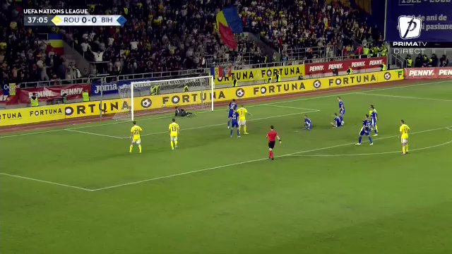 Giuleștiul a erupt! Dennis Man a marcat un gol superb împotriva Bosniei. Cum a înscris "tricolorul"_8