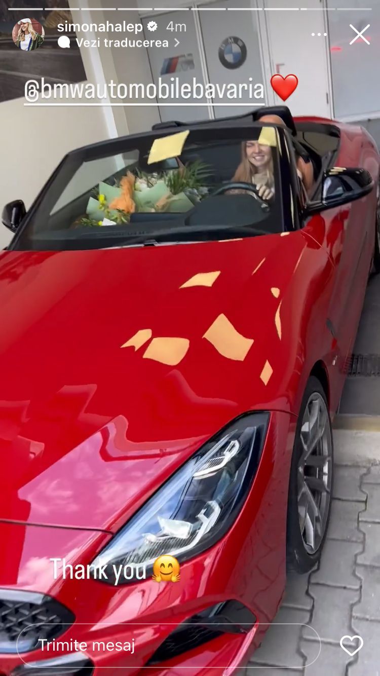 La a 31-a aniversare, Simona Halep a primit cadou un super bolid din partea BMW: cum și-a prezentat constănțeanca noua mașină_21