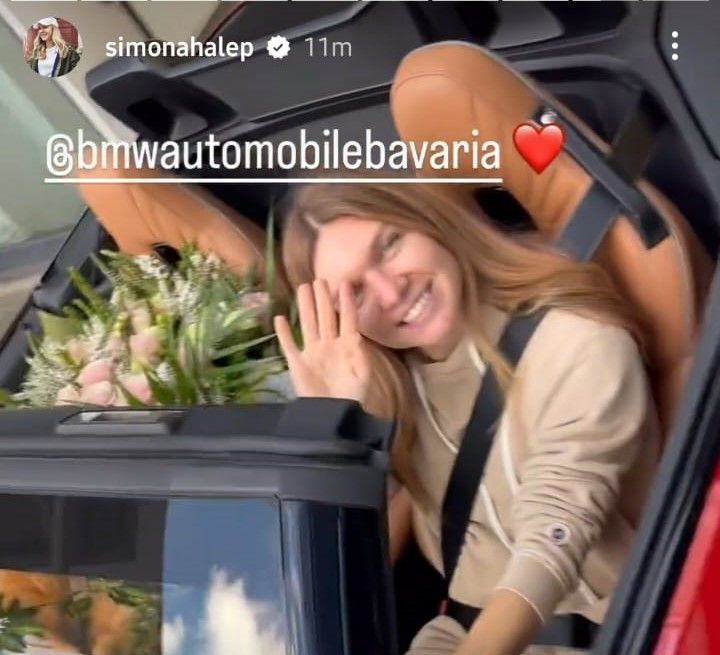 La a 31-a aniversare, Simona Halep a primit cadou un super bolid din partea BMW: cum și-a prezentat constănțeanca noua mașină_26