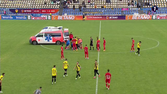 Intervenție horror în Cupa României, la FC Brașov - FC Hermannstadt! Ambulanța a intrat pe teren_2