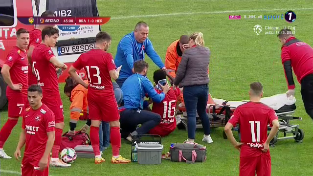 Intervenție horror în Cupa României, la FC Brașov - FC Hermannstadt! Ambulanța a intrat pe teren_6