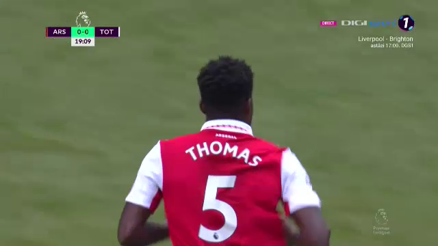 Arsenal nu se joacă! Gol de generic marcat de Thomas Partey. Portarul lui Tottenham nu a avut nicio șansă_12