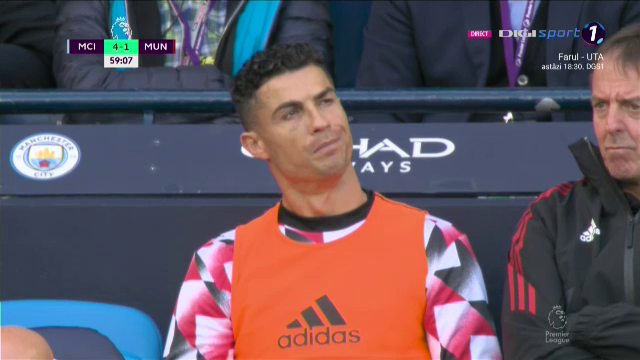 Cum a fost surprins Cristiano Ronaldo pe bancă, în timp ce Manchester United era ”demolată” de rivala City_6