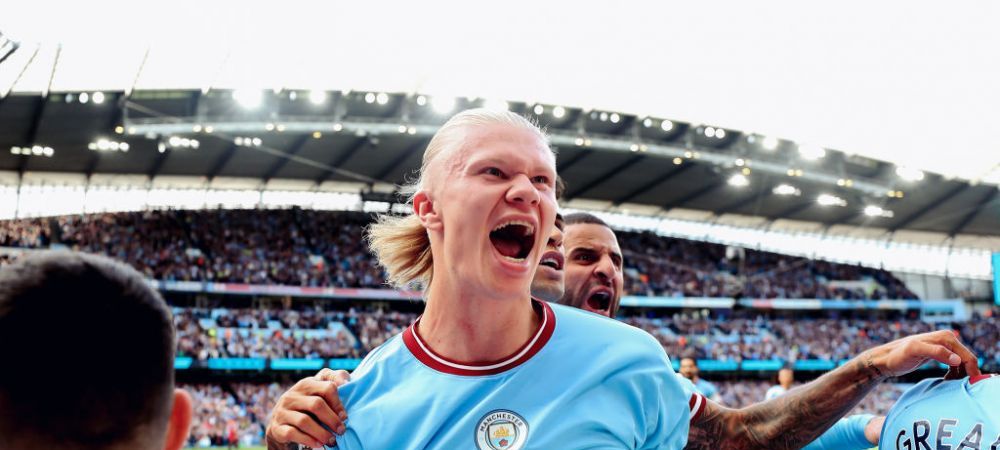 Erling Haaland Lionel Messi Manchester City Pep Guardiola