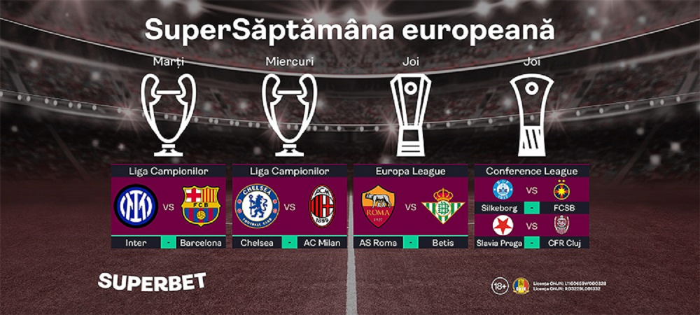 Superbet Champions League Conference League Europa League