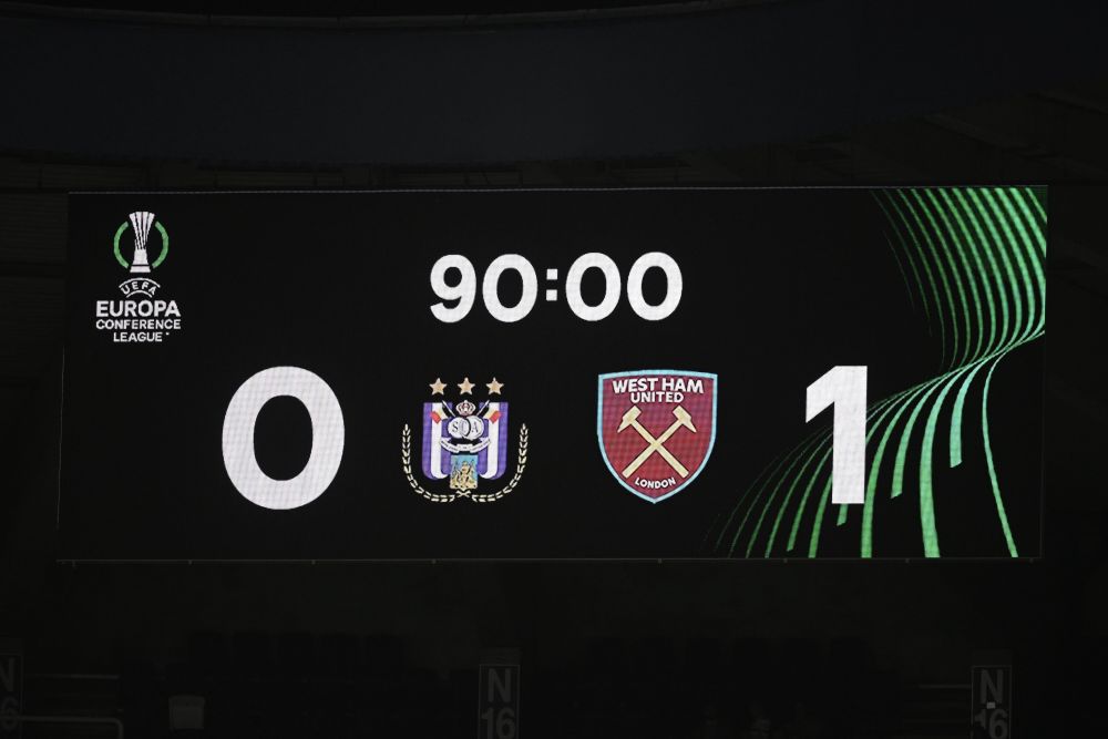 Ce s-a întâmplat în Anderlecht - West Ham, meciul din grupa FCSB-ului. Partida a fost transmisă de VOYO_1