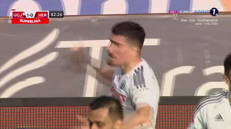 U Cluj - FC Hermannstadt 1-0. Gazdele deschid scorul pe final de meci