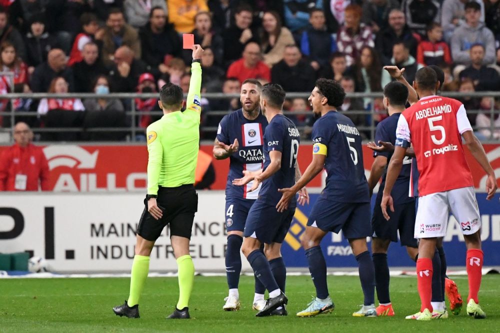 Echipă nouă, obiceiuri vechi! Sergio Ramos, eliminat în meciul lui PSG cu Reims! 'Recordul' fundașului _8