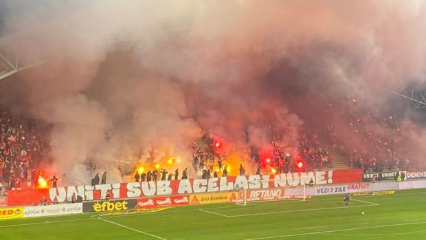 
	Stadionul Francisc von Neuman &bdquo;a luat foc&rdquo;! Spectacol făcut în tribune de fanii lui UTA Arad&nbsp;
