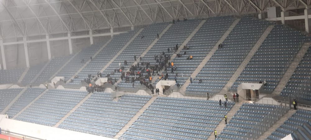 Nu ne meritați!. Cum au protestat fanii lui FC U Craiova la meciul cu  Hermannstadt