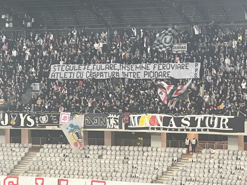 Derby pe teren, derby și în tribune! Mesaje dure schimbate între fanii lui U Cluj și cei ai campioanei CFR_11