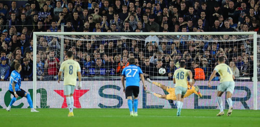 Brugge a ratat de 2 ori același penalty, în meciul cu Porto: Diogo Costa a apărat 3 penalty-uri consecutive în UCL_1