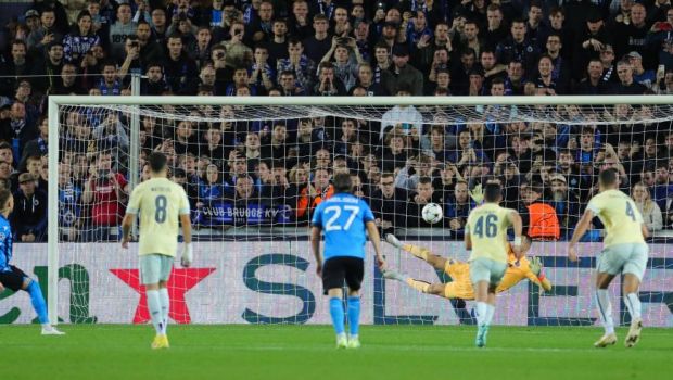 
	Brugge a ratat de 2 ori același penalty, în meciul cu Porto: Diogo Costa a apărat 3 penalty-uri consecutive în UCL
