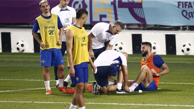 
	Panică la naționala Franței! Un jucător s-a accidentat la primul antrenament din Qatar
