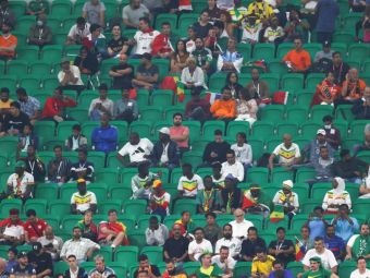 
	Qatarul a anunțat o asistență de 41.721 de spectatori, deși stadionul are o capacitate mult mai mică și au fost multe locuri goale
