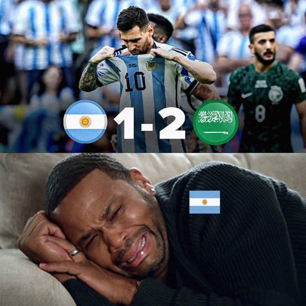 Cele mai tari meme-uri după înfrângerea istorică suferită de Argentina în fața Arabiei Saudite_5