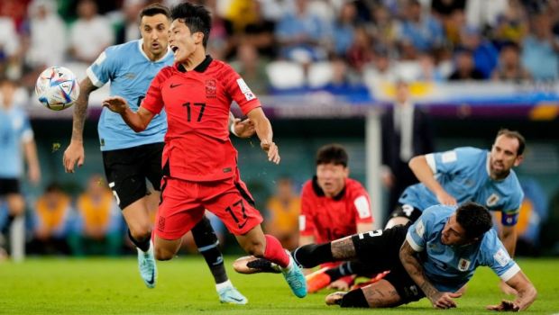 
	CM 2022 | Uruguay - Coreea de Sud 0-0. Meci spectaculos, cu două bare pentru sud-americani. Istvan Kovacs a fost arbitru de rezervă
