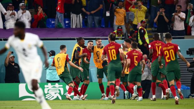 
	CM 2022 I Portugalia - Ghana 3-2! Lusitanii se impun cu multe emoții pe final. Trei puncte importante pentru naționala lui Santos
