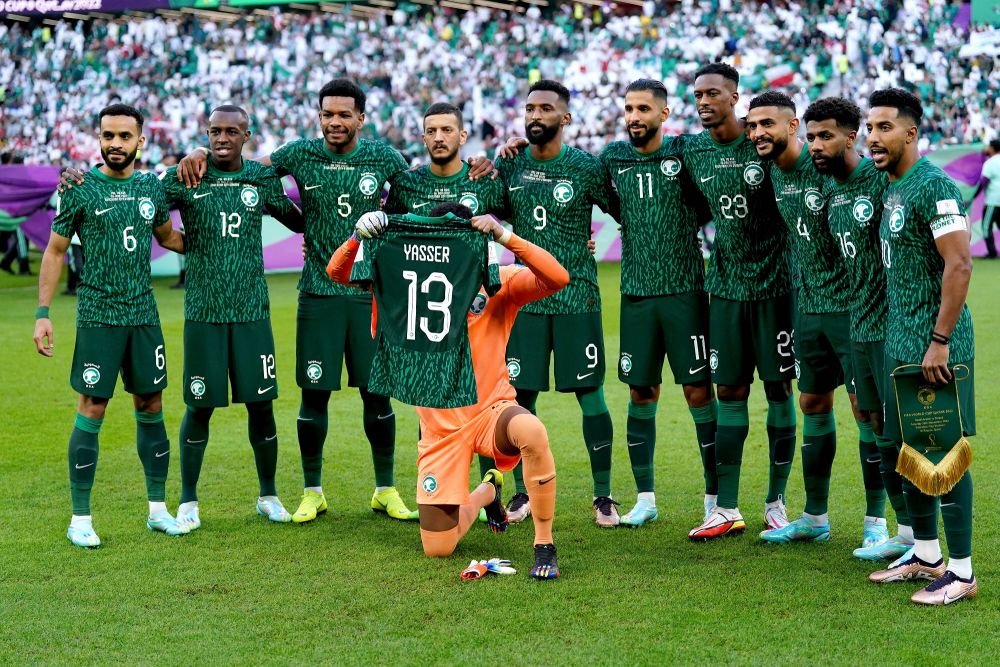 Gestul făcut de naționala Arabiei Saudite înainte de startul meciului cu Polonia_2