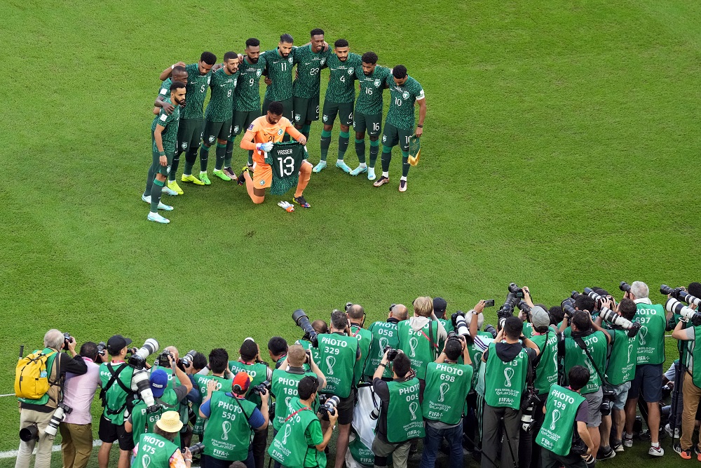 Gestul făcut de naționala Arabiei Saudite înainte de startul meciului cu Polonia_3