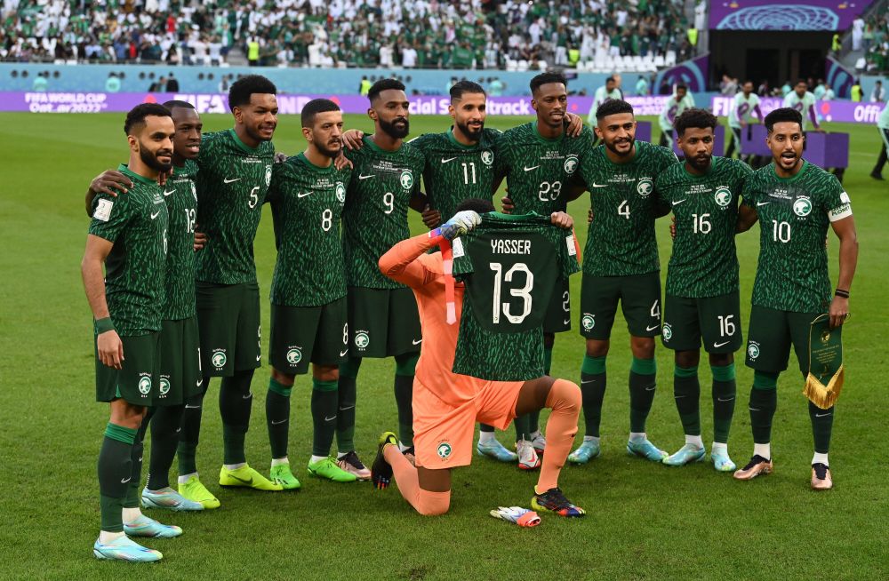 Gestul făcut de naționala Arabiei Saudite înainte de startul meciului cu Polonia_5
