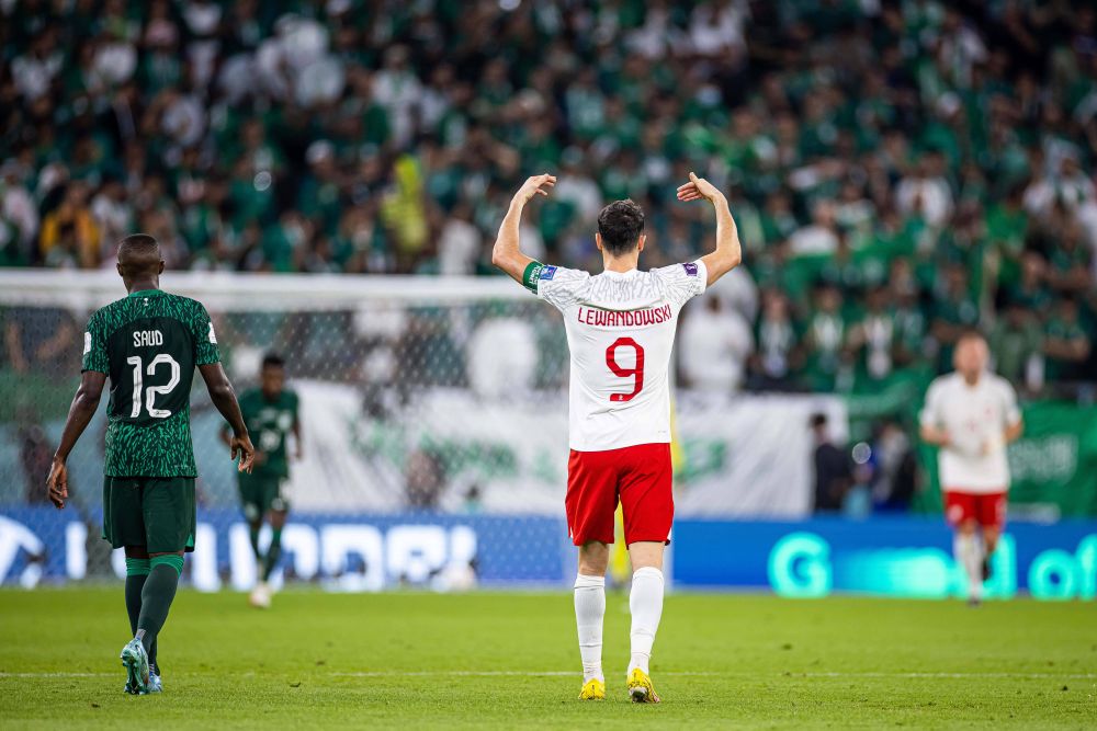 Lewandowski n-a mai putut să-și mascheze emoțiile. Cum a reacționat după primul gol la Cupa Mondială_4
