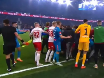 
	Scene desprinse din ringul de box! Jucătorii de la Zenit și Spartak s-au bătut că în Vestul Sălbatic pe teren: s-a lăsat cu șase eliminări&nbsp;

