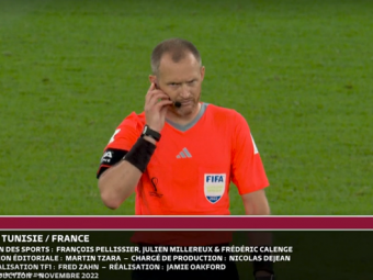 
	Gafă la televiziunea franceză: meciul cu Tunisia &quot;s-a încheiat&quot; la 1-1! Telespectatorii au văzut reclame în loc de VAR
